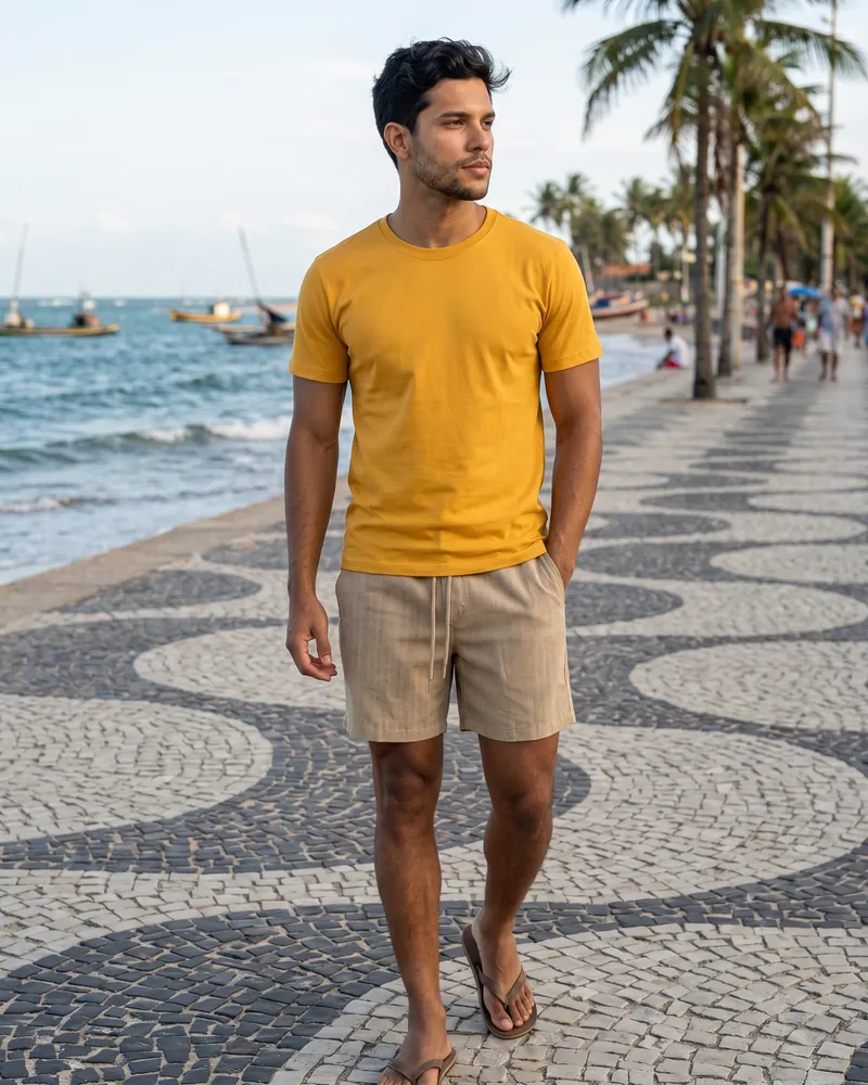 T-Shirt Premium amarela